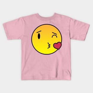 Kiss Emoji Kids T-Shirt